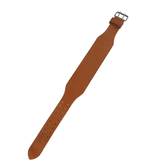 Cinturón de levantamiento de pesas, cinturón de levantamiento de pesas de 1 capa, cinturón de levantamiento de pesas de doble punta, soporte de cuero para espalda, materiales ecológicos Jadeshay A