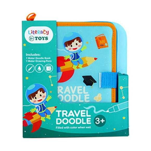 Jindong Water Doodle Mat Travel Ativities Book Water Drawing Mat for Toddlers Magic Pen