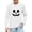 White, variant on CYRBOKO Boys Long Sleeve Tops, Gift Halloween Glow in The Dark Cotton Graphic Tees Kids Clothes Black Size 5-6 T