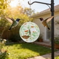 thumbnail image 5 of Gumesh Stained Glass Hummingbird Feeder,Circular Outdoor Hanging Bird Feeder for Garden, Patio, Yard Decor, Handmade Pendant Feeder with Reservoir (Multicolor), 5 of 6