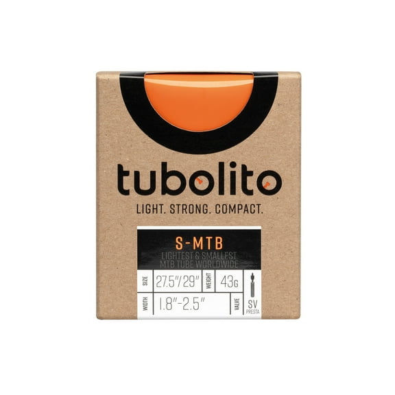 Tubolito S-Tubo MTB Tube - 27.5/29 x 1.8-2.5", 42mm Presta Valve, Orange
