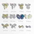thumbnail image 6 of opvise 10Pcs Nail Ornament Shiny Surface Sparkling Bright Color Rhinestone Rust-proof Decorative Alloy Metal Bow-Knot Nail Ornament Manicure Designs Nail Supplies, 6 of 8