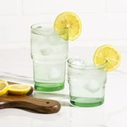 Better Homes & Gardens Recycled Green Glassware, Glass, 4 Pack, 10 oz