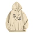 thumbnail image 5 of MHFRRA Sudadera con Capucha para Un Uso Cómodo y La Expresión de Ideas Beige, 5 of 5