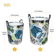 thumbnail image 3 of Rateoe Game All Day Pattern Round Laundry Hamper Basket, Tall Hamper Basket for Blanket Storage, Nursery Clothes Hamper for Laundry in Bedroom and College Dorm-Medium, 3 of 6
