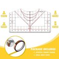 thumbnail image 2 of LCXmlly Sewing Ruler Convenient Sewing Ruler Acrylic Quilting Guide Ruler Household Supplies, 2 of 5