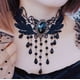 thumbnail image 2 of Collar de encaje gótico, cadena de clavícula, gargantilla femenina, collar sencillo, accesorios punk negros, collar, banda para el cuello, 2 of 6