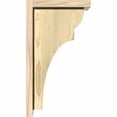 thumbnail image 3 of 6"W x 10"D x 18"H Yorktown Rough Sawn Corbel w/Backplate, Douglas Fir, 3 of 9