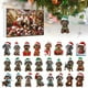 thumbnail image 1 of Seyotauo 2025 Christmas Dachshund Advent Calendar, Christmas Vacation Advent Calendar 2D Acrylic Dachshund Pendant Countdown Calendar Cartoon Ornaments Home Decorations, 1 of 9