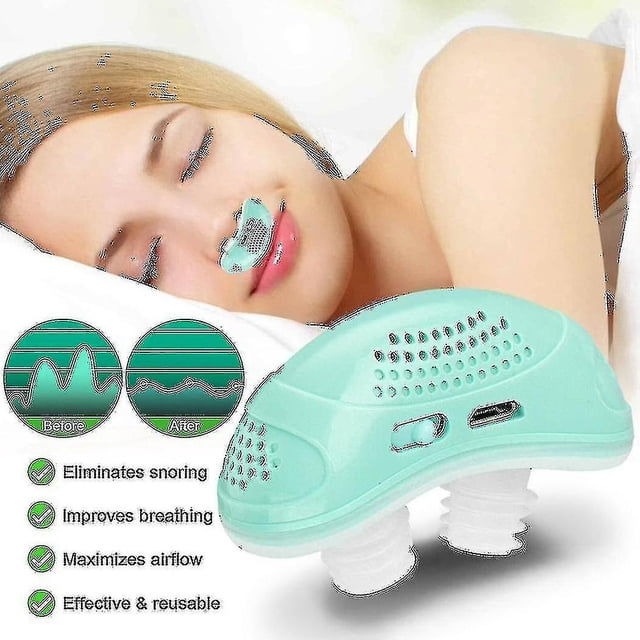 Dispositivo eléctrico Mini Cpap antirronquidos, tapón de ayuda para detener la Apnea del sueño, Qx1