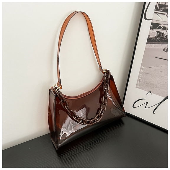 Fresh Jelly Bag, Solid Color Transparent Women's Armpit Bag, Mini Shoulder Bag