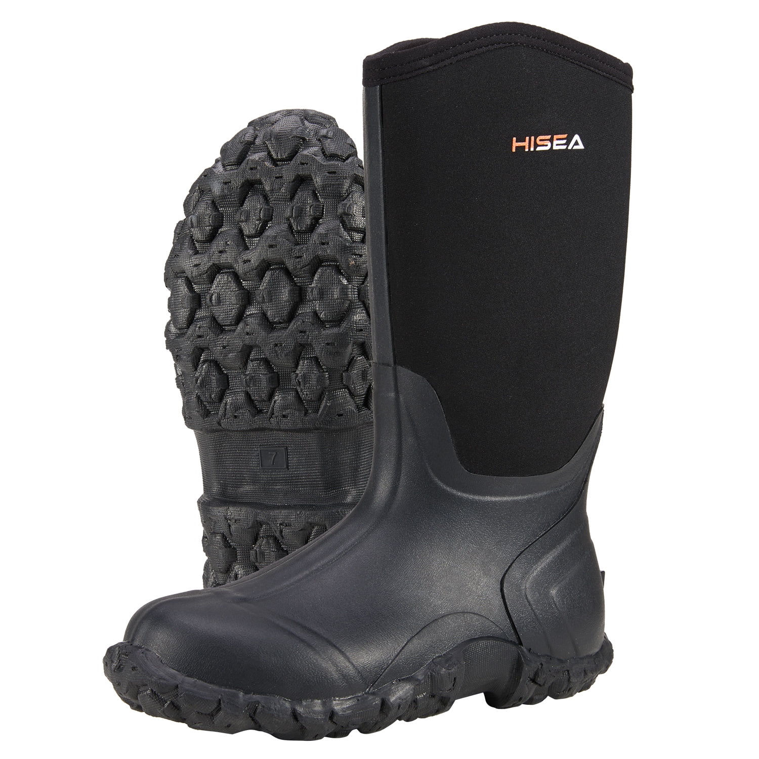 HISEA Women's BREATHABLE Rubber Boots Waterproof Snow & Rain Muck Hunting Boots