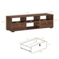 thumbnail image 6 of GVN TV Stand Entertainment Media Center Console for TV's up to 60 Inch with Drawers Walnut-Walnut, 6 of 10