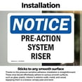 thumbnail image 3 of (2 Pack) Pre-Action System Riser OSHA Notice Sign 18 Inch X 12 Inch Vinyl Label Decal Sticker Weather Resistant, UV Protected for Workplace, Business, and Construction Site, Made in the, 3 of 7
