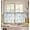 Blue Farmhouse, variant on Farmhouse Kitchen Curtains - 24 Inch Length Linen Blend Blue Floral Kitchen Window Tier Curtains Boho Striped Cafe Drapes Rod Pocket for Windows Light Filtering, 2 Panels