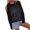 Black, variant on Lilgiuy Women Solid Color Casual Crew Neck Long Sleeve Loose T-Shirt Blouse Tops Sweater,Black,4 2022 Fall Winter