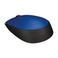 thumbnail image 4 of Logitech M170 Wireless Mouse, Ambidextrous, Blue Gray - Mouse - right and left-handed - optical - 3 buttons - wireless - 2.4 GHz - USB wireless receiver - blue/gray, 4 of 8