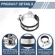 thumbnail image 4 of Uxcell 4 piezas de abrazaderas T-Bolt, 64-67 mm (2.52"-2.64"), abrazaderas ajustables de acero inoxidable para líneas de combustible del radiador con cinta negra EPDM para tuberías automotrices, 4 of 6