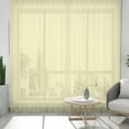 thumbnail image 4 of Window Sheer Curtains 1 Pcs for Bedroom Living Room Not See Through Privacy Linen Textured Window Curtain t 52"×63" ., 4 of 9