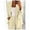 Beige, variant on Turilly Womens Coats and Jackets Women Solid Long Sleeve Tops Cardigan Coat Pockets Long Pants Suit