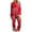 Red, variant on Cavosen Valentine's Day Holiday Pajamas for Women Long Sleeve Soft Crew Neck Shirt Wide Leg Pants Heart Printed Breathable Casual Nightwear Red L