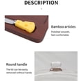 thumbnail image 6 of Riousery Dark Brown Butter Dish with Clear Glass Lid & Spreader Knife, Premium Cheese Dessert Storage Tray for Dining Table (7.7x7.5x3.3 inches / 19.6x19x8.5 cm), 6 of 9