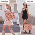 thumbnail image 6 of Large Capacity Tote Bag,Red Christmas Patchwork Pattern Handbag Fashion Luxury Tote Bag,15.7"x13"x 5.1" Inches,Laptop Compatible, 6 of 6