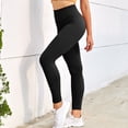 thumbnail image 4 of KDFJPTH Women Solid High Waist Casual Ankle Slim-Leg Leggings, 4 of 9