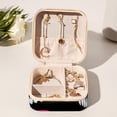 thumbnail image 6 of Graffiti Travel Portable Square Jewelry Box with Necklace Organizer, Earring Organizer, and Display Case - Ideal for Rings, Earrings, Necklaces, Bracelets, and More - Suitable for Girls and Women, 6 of 6