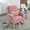 Pink, variant on Accent Rocking Chair with Lumbar Pillow, Upholstered Teddy Fabric Rocker Recliner Chair with High Back and Two Side Pockets, Comfy Armchair Rocker Glider Chair for Living Room, Bedroom, Pink