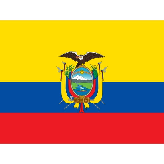 Ecuador National Flag Patriotic Vexillology World Flags Country Region Poster Extra Large XL Wall Art Print