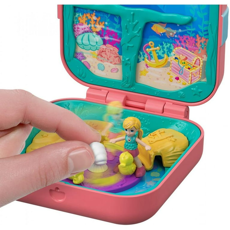 Polly Pocket Hidden Hideouts Mermaid Cove Compact with 3 Hidden