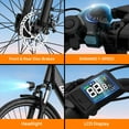 thumbnail image 2 of 26" Electric Bike for Adults,750W Peak Motor,48V 10.4Ah Removable Battery, 60 Miles Range, 7-Speed City Commuter Ebike,UL2849-Black, 2 of 9