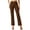 Coffee, variant on Women's Bootcut Yoga Dress Pants Stretch Lightweight Work Office Flare Leggings Wide Leg with Belt Loops 4 Pockets Straight Leg High Waist Business Slacks Casual Stretchy Trousers