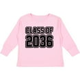 thumbnail image 3 of Inktastic Class of 2036 in Black Outlined Text Boys or Girls Long Sleeve Toddler T-Shirt, 3 of 5