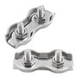 thumbnail image 3 of HUGFEGWE 12Pcs M3 304 Stainless Steel Double Wire Rope Clip Cable Clamps for 1/8 Inch Diameter Wire Rope CJB91-55183, 3 of 5