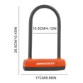 thumbnail image 2 of U Lock Bicicleta Antirrobo Bicicleta MTB Carretera Bicicleta De Montaña Naranja, 2 of 7