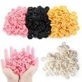 thumbnail image 3 of 100Pcs Non-Slip Finger Cots Finger Cover Rubber Gloves Fingertips Gloves Yellow, 3 of 6