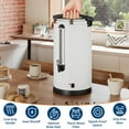 thumbnail image 2 of Commercial Coffee Urn – 120 Cup Double Wall Stainless Steel Percolator, Large Capacity Hot Water & Coffee Dispenser, Quick Brewing, Easy Clean, For Catering, Events, Buffets – Size: 18L, 2 of 8