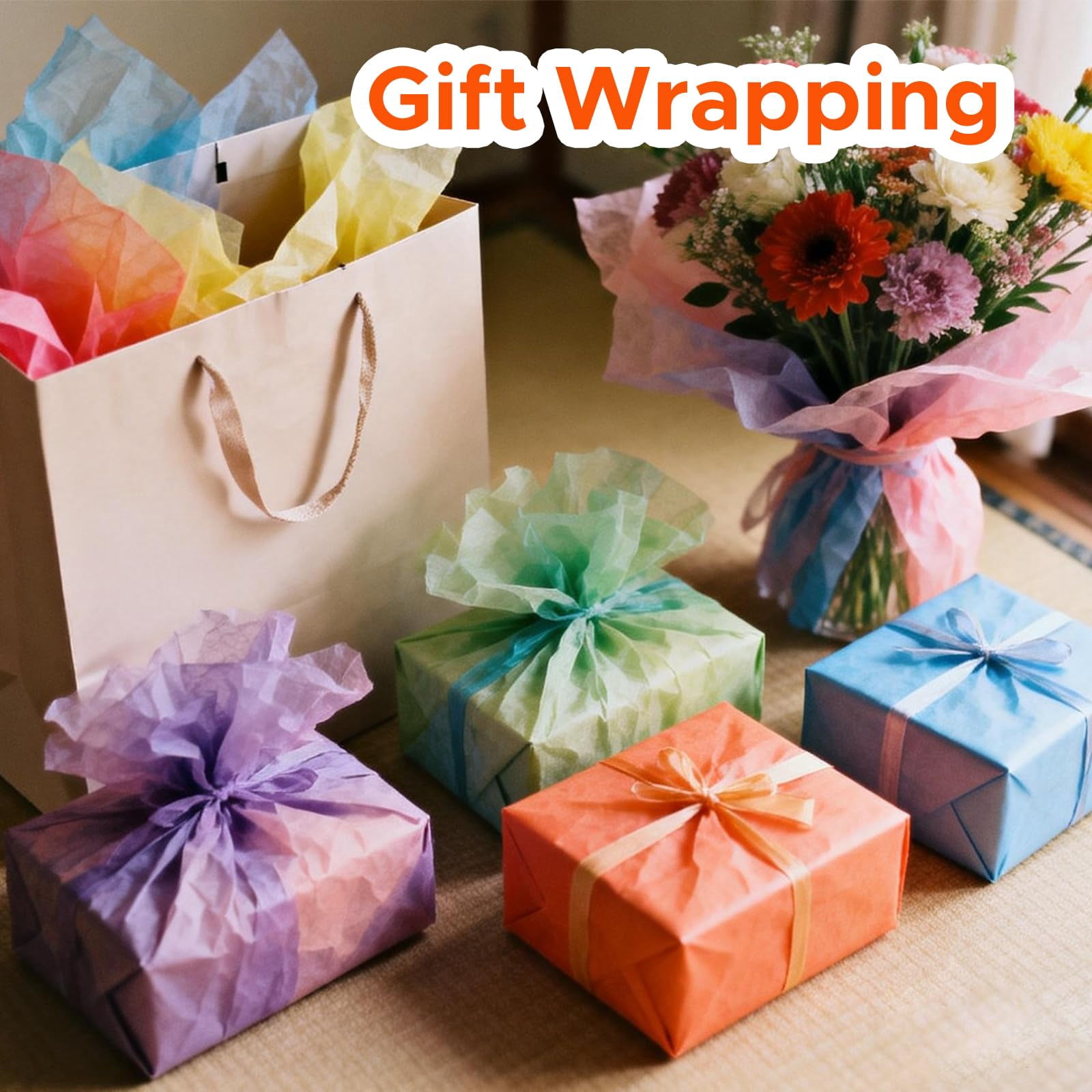 960 Sheets Colored Tissue Paper Bulk  14"x10" 30 Vibrant Colors - Include Acid Free Wrapping For Gift Bags Art Crafts Party Decors Valentine Birthday Wedding Xtmas