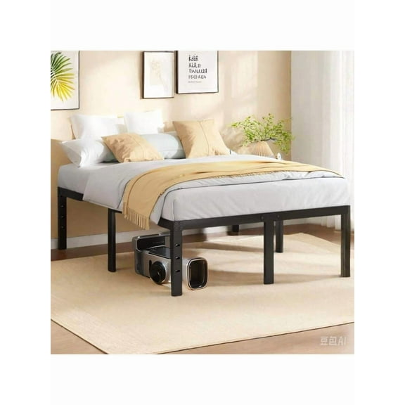 16 Inch Bed Frame Bed Frame, Heavy Duty Metal Platform Bed Frame With Under Bed Storage, No Box Spring Needed, Easy Assembly, Noise - Free, Non - Slip ( Twin, Full, Queen, King )
