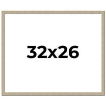 32x26 Frame Grey Solid Wood Picture Frame Width 1 Inches | Interior Frame Depth 0.5 Inches |