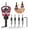 Red, variant on CLIQKWEN Countersink Drill Bit Set with Depth Stop, 1/4" Quick Change Hex Shank HSS M2 Bits, Aluminum Alloy Stop Collar & Hex Wrench, Woodworking Countersink Tool for Wood & Plastic