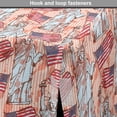 thumbnail image 4 of USA Dog Crate Cover, United States America Liberty Rhythmic Print, Easy to Use Pet Kennel Cover for Medium Large Dogs, 35" x 23" x 27", Coral Multicolor, by Ambesonne, 4 of 6