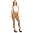 thumbnail image 2 of Pantalón Capri Mujer Juvenil Moda Casual Formal Cocoa cafe G Incógnita 550380, 2 of 5