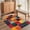 2, variant on Bold Geometric Patchwork Area Rug with Bright Multicolor Squares Non Slip Floor Carpet for Nursery Bedroom Living Room