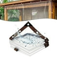 thumbnail image 4 of 1 Pce Bâches Transparentes Imperméables avec Œillets Bâches de Patio pour Couvrir Serre, 4 of 8