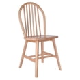 thumbnail image 4 of Silla Winsome Windsor de 2 piezas de madera maciza con acabado natural, 4 of 9