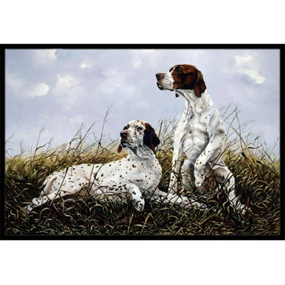 English Pointer by Michael Herring Indoor or Outdoor Mat, 24 x 36