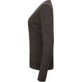 thumbnail image 3 of Henbury - Jersey de punto fino con cuello en V para mujer (Gris piedra), 3 of 5